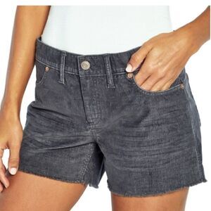 Gap, dark gray corduroy cut off shorts size 14